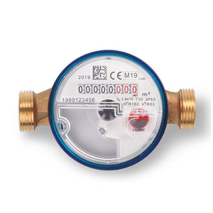 Maddalena SJ EVO 22mm Cold Water Meter. Single Jet 3/4" BSP WRAS & MID. R160 Accuracy.