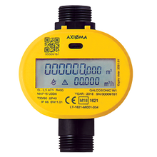 Load image into Gallery viewer, Axioma Qalcosonic W1 Cold Water Meter. 20mm, 3/4" BSP Q3=4.0 m3/h. 130mm.