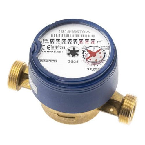 BMeters GSD8-i 15mm Cold Water Meter. Single Jet 1/2