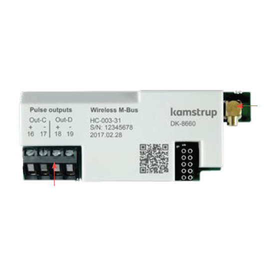 Kamstrup Wireless M-Bus + 2 Pulse Inputs Module