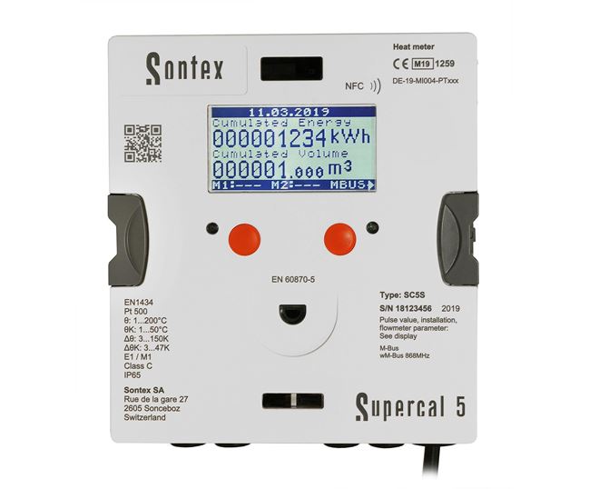 Sontex Supercal 5 Superstatic Heat Meter. 1/2