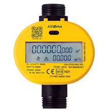 Load image into Gallery viewer, Axioma Qalcosonic W1 Cold Water Meter. 15mm, 1/2&quot; BSP Q3=2.5 m3/h. 110mm.
